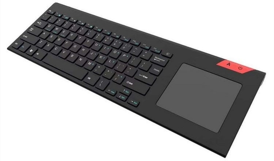 2.4G Wireless Keyboard With Touch Pad With Easy Media Control Solid Stainless Ultra Compact Full Size Keyboard For PC TV