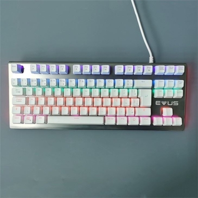 Wireless Mechanical 87 Keyboard Mouse RGB Backlit Wired Antidust For Typewriter