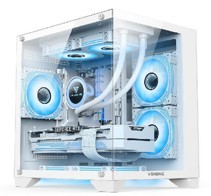 Panoramic Design RGB Lighting Supports Micro-ATX/Mini-ITX Fits 330mm GPUs 4 Slots And 170mm CPU Coolers 6 Fan Mounts