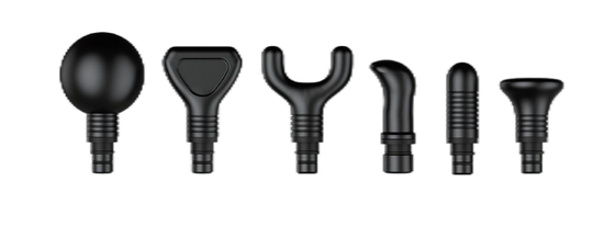 6 Massage Heads 30W 1-30 Speed Adjustment Body Massager Gun With LCD Display / Physical Switch + Touch Control , 2500mAh Battery