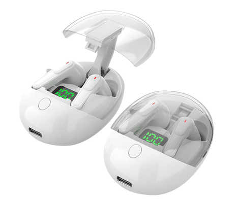 ETEK TWS headset,single ear 32 × 18.5 × 19.5mm, F10 speaker, Type-C fast charging, color box packaging,for gamers,commuters