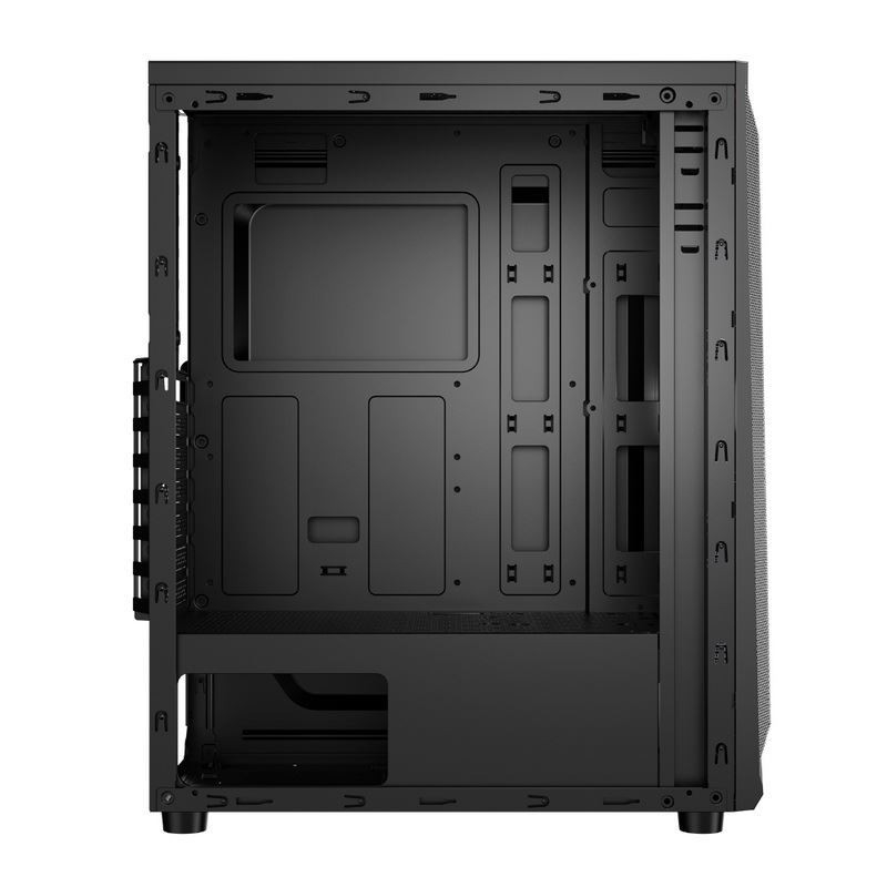 ETEK Luminous Computer Case, Wave LED Strip Front Panel, ARGB Lichteffect, Ondersteuning Watergekoelde Radiator