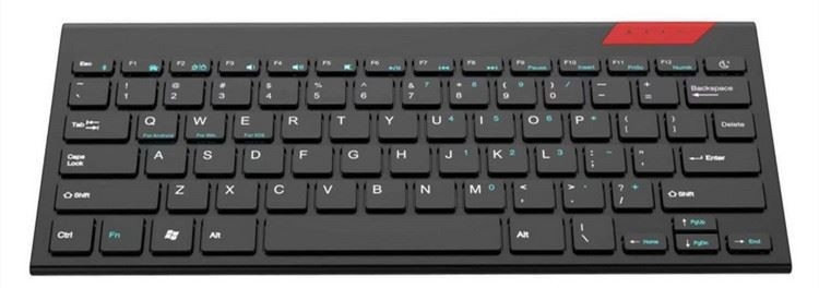 2.4G draadloos Toetsenbord met Touch Pad met Gemakkelijk Media Controle Stevig Roestvrij ultra Compact Hoogtepunt - groottetoetsenbord voor PC-TV