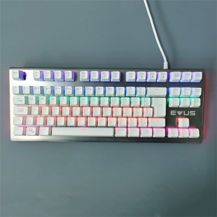 Draadloze mechanische 87-toetsenbordmuis RGB-achtergrondverlichting Bedraad antistof voor typemachine