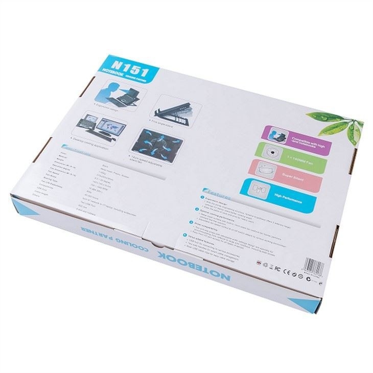 ETEK Laptop Koelpad - Laptop Partner 14CM Quantum Koelpad Ventilator Voor Gaming Laptop