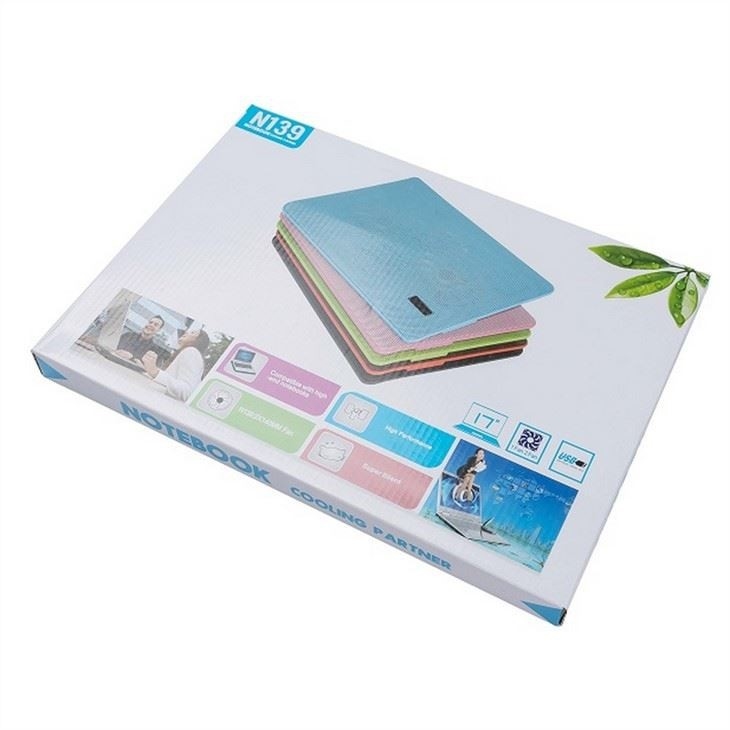 ETEK Laptop koelpad - OEM 2 ventilatoren Notebook koeler Stand Laptop Air koeler Pad 4W Vijf kleuren beschikbaar