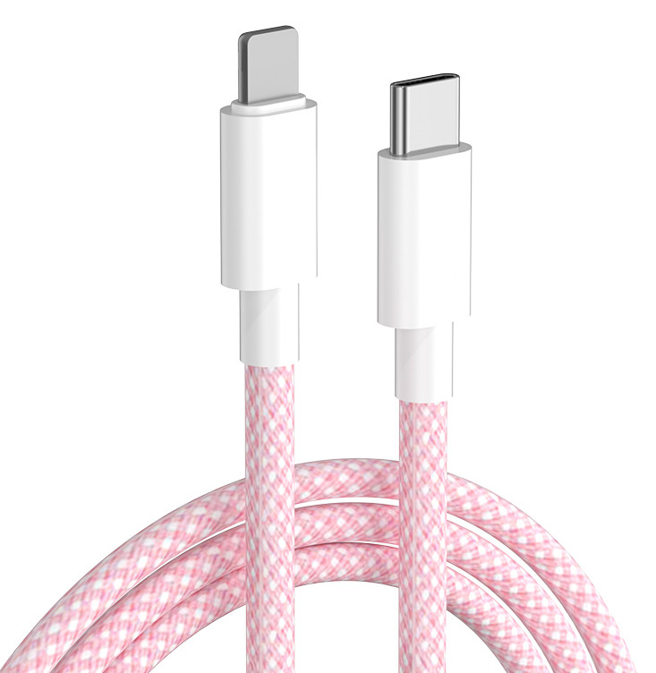 PD 27W TPE het Snelle USB Type C van Gegevenskabel aan Bliksem voor Iphone-het Laden
