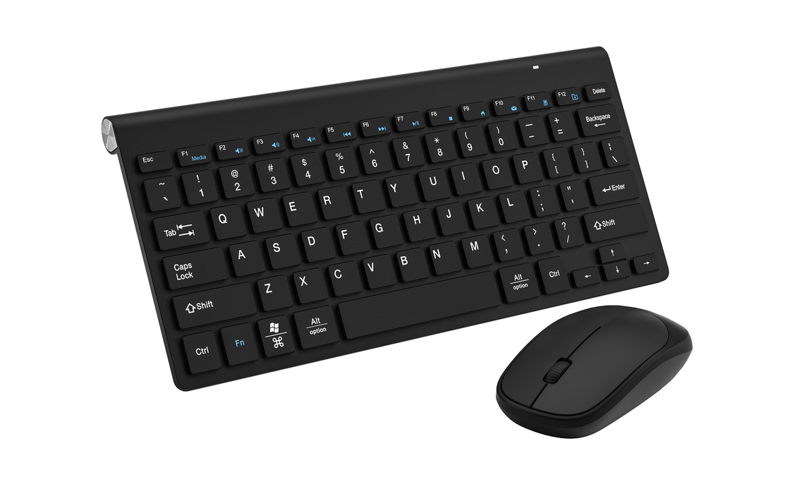 Draadloos 2.4G All Black toetsenbord en muis Set Simple Style voor kantoor thuis