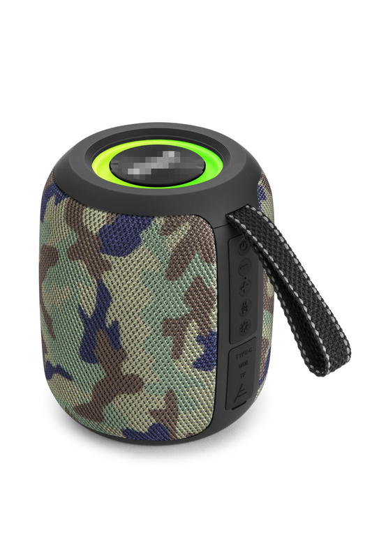 Draagbare 10W Hi-Fi Running Marquee Radio Bluetooth-luidspreker met lichten, geschikt voor koppeling met een tv of projector om te genieten van hoogwaardige audio- en video-tijd thuis