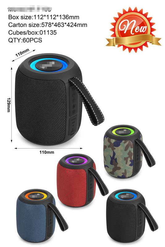 Draagbare 10W Hi-Fi Running Marquee Radio Bluetooth-luidspreker met lichten, geschikt voor koppeling met een tv of projector om te genieten van hoogwaardige audio- en video-tijd thuis