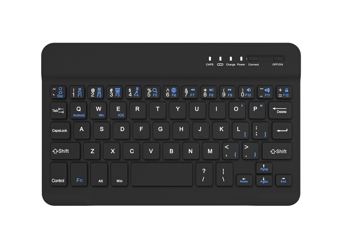 59 toetsen Klein, lichtgewicht en draagbaar Bluetooth-toetsenbord voor gebruik op Apple iPad en Android-apparaten