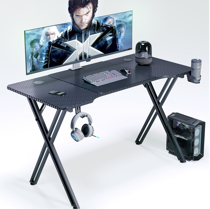 Ergonomisch ontworpen speelkast met 1,2 cm deeltjes bord en koolstofvezel bedekking met kop en headset houders