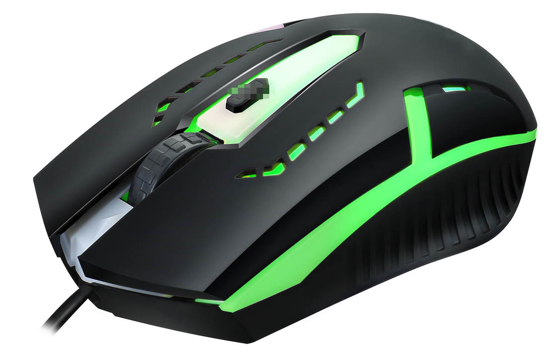 Metal Gaming Keyboard met 104 toetsen FN+F1-F12 Functies LED-achterlicht Spelmuis met instelbare DPI (500-1500) RGB-verlichting