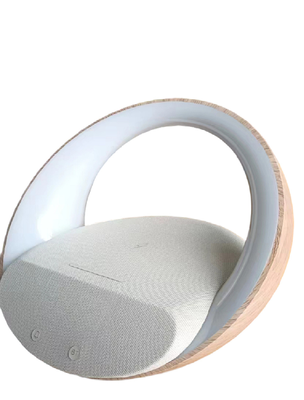 Multifunctionele draadloze oplaadluidspreker Bluetooth-connectiviteit Ingebouwde LED-lichten en wekker voor gezinnen
