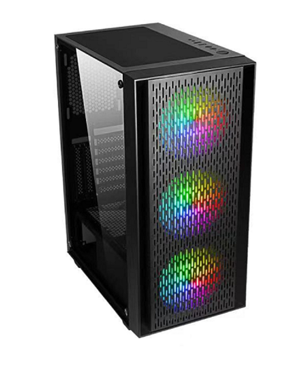 Ondersteunt ATX Micro ATX en ITX moederborden met 7 uitbreidingsslots en 6 ventilatormontages voor DIY-enthousiast spelers