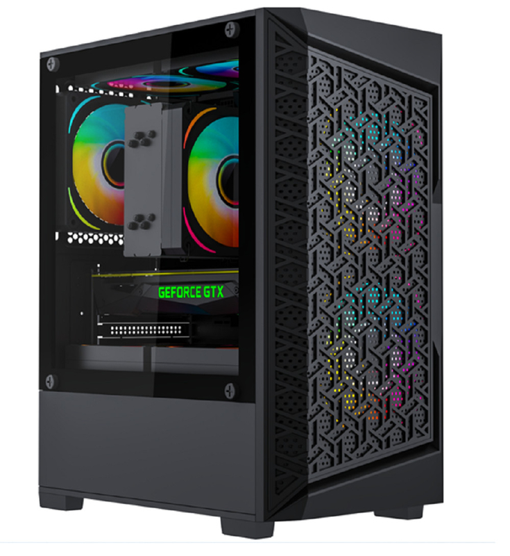 Ondersteunt MATX en MINI-ITX moederborden 5 ventilatoren Computerkoffer voor efficiënte koeling USB 3.0 Interface Grafiekkaarten tot 275 mm lang