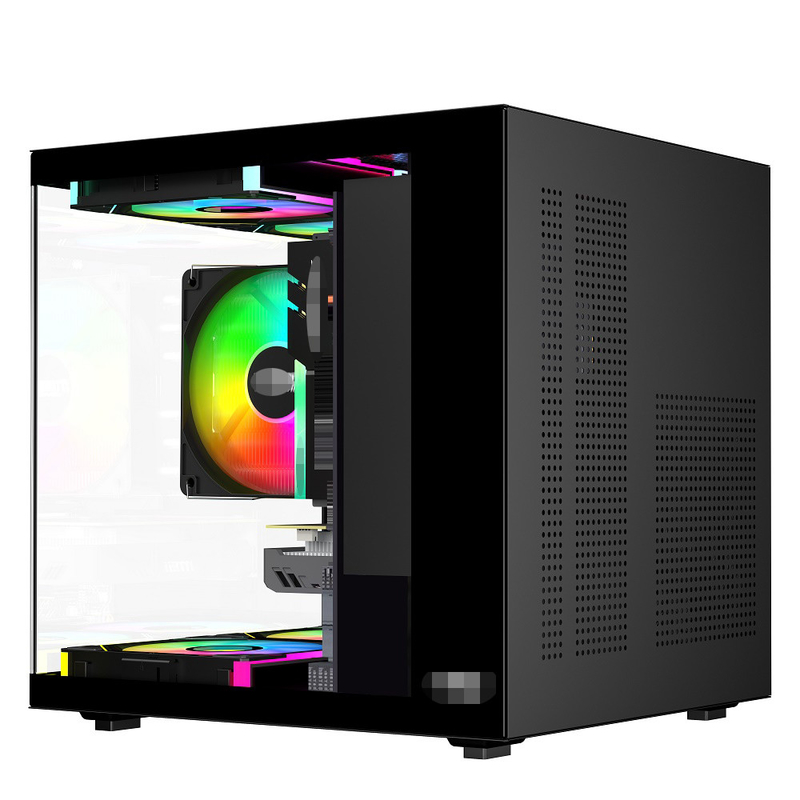 MATX/ITX PC Case ondersteunt grafische kaarten tot 320mm CPU koelers tot 165mm 1 HDD 2 SSD's 3 X 12CM Vans voor geld