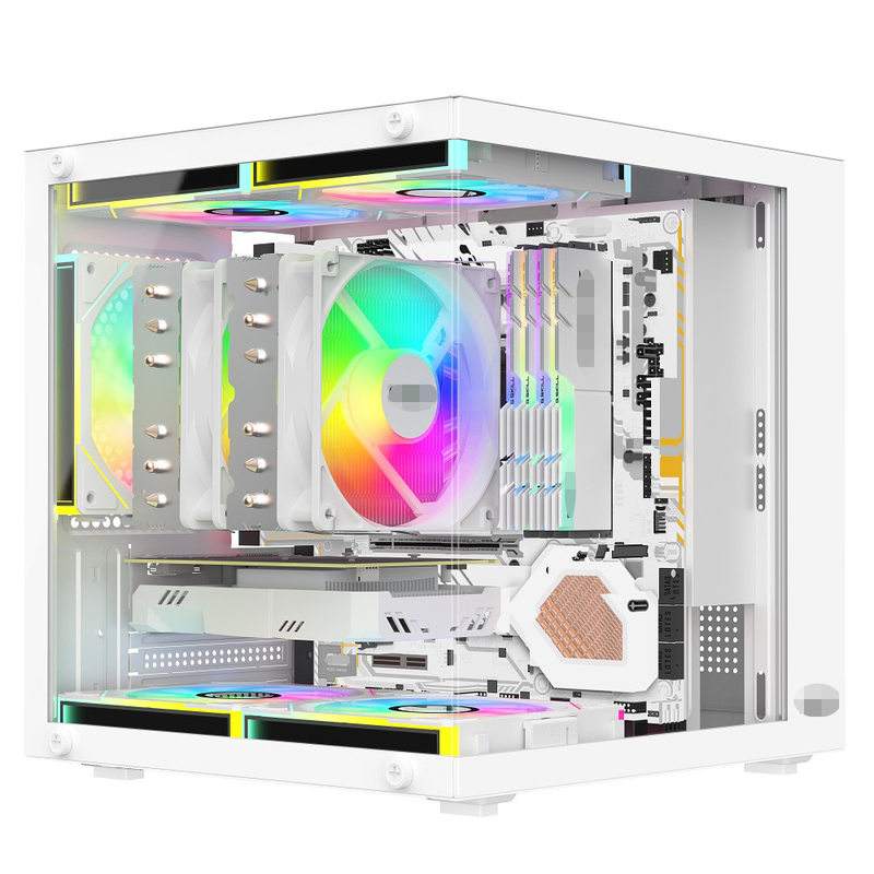 MATX/ITX PC Case ondersteunt grafische kaarten tot 320mm CPU koelers tot 165mm 1 HDD 2 SSD's 3 X 12CM Vans voor geld