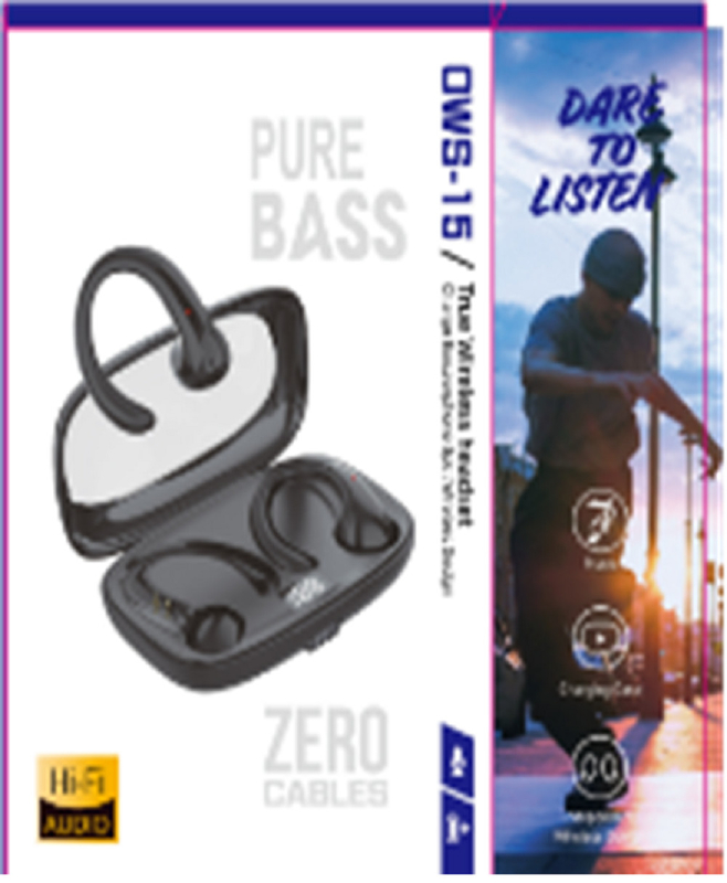 OWS TWS Compact Low-latency koptelefoon met Banzai-antenne en touch controls voor gamers Multimedia fans en reizigers