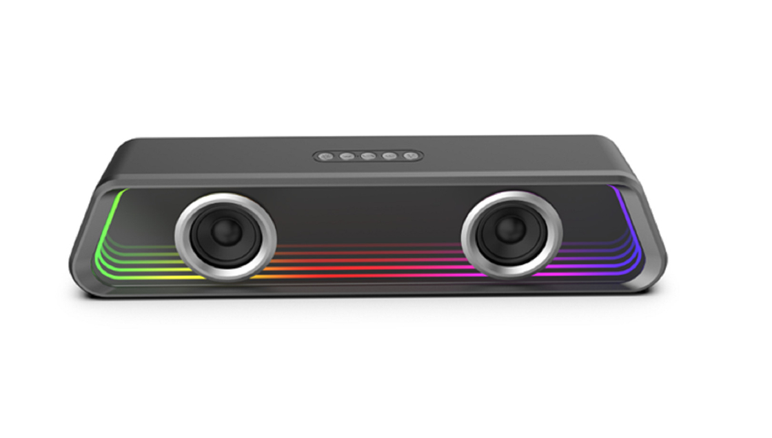 Bluetooth 5.3 ABS Mirror Material 3000mAh Battery 8W X 2 Output Ondersteunt BT/TF/USB/FM/AUX-IN/TWS voor muziekliefhebbers