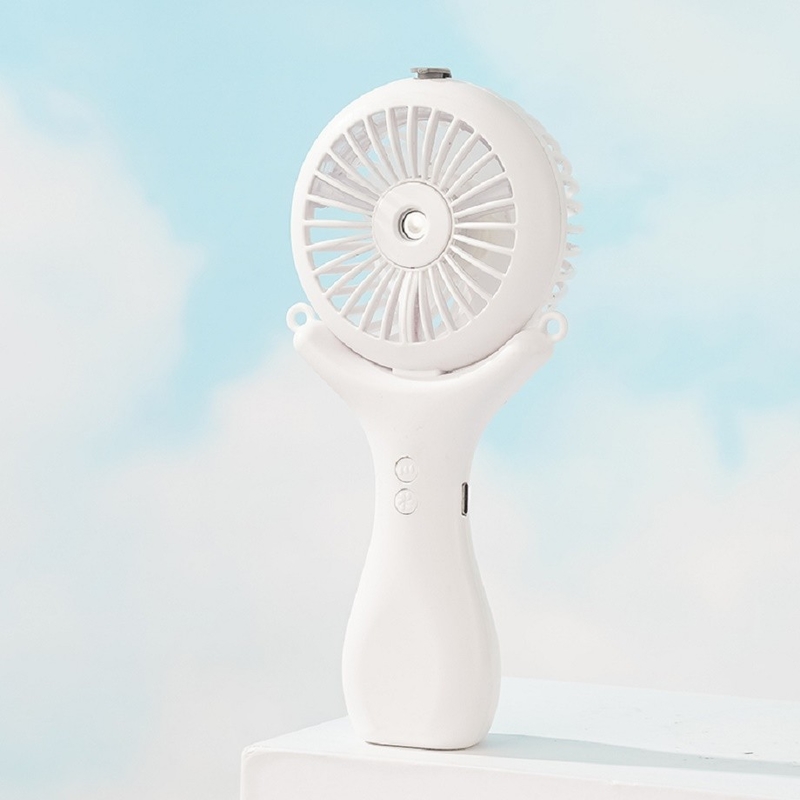 500mAh batterij 2 uur opladen Drie windsnelheden 148g lichtgewicht Halterneck Desktop Handheld 3 In 1 Nano Spray Fan