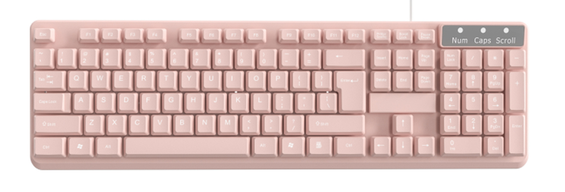 104-toets Layout Carbon Film Keys 376g Waterdicht HIPS Materiaal Plug-and-play USB Aanpasbaar Voor kantoormedewerkers