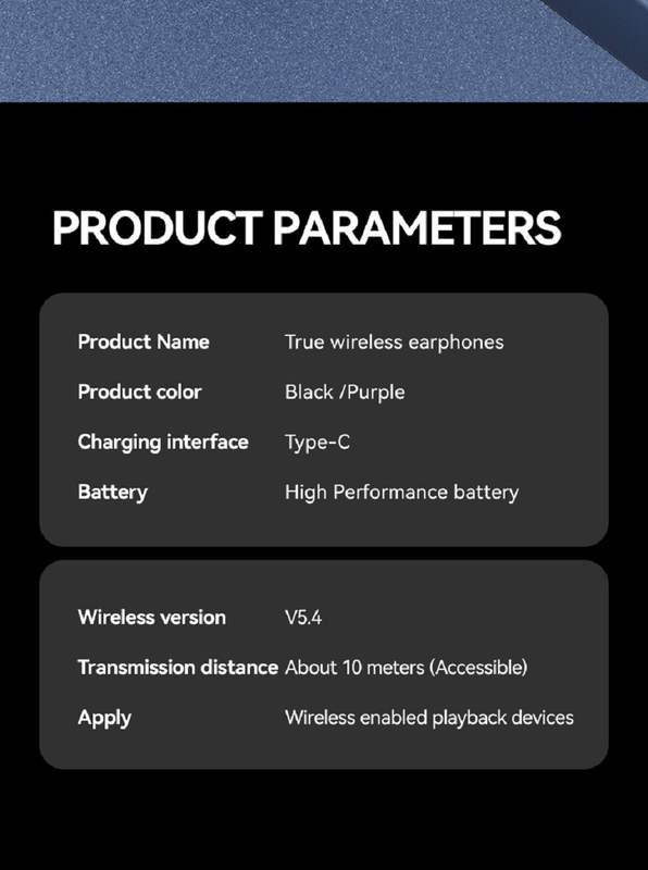 Bluetooth 5.4 F10 Titanium Composite Diaphragm luidspreker A2DP AVRCP HFP 12H Batterijduur 60H Muziek afspelen 1H Charge