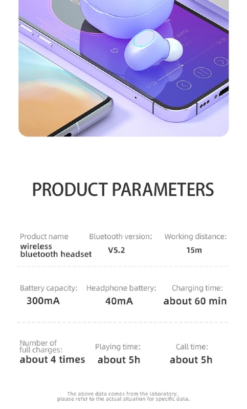 Bluetooth 5.2 TWS Oordopje Waterdicht Automatische geluidsonderdrukking Type-c Snel opladen 5 uur Batterijduur F10