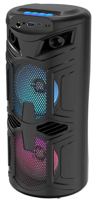 4 inch 45-magneet luidspreker 1200mAh Batterij Draadloos TWS 60Hz-16kHz Reactie Bluetooth / USB / TF / FM / AUX / TWS / Microfoon / RGB-ondersteuning