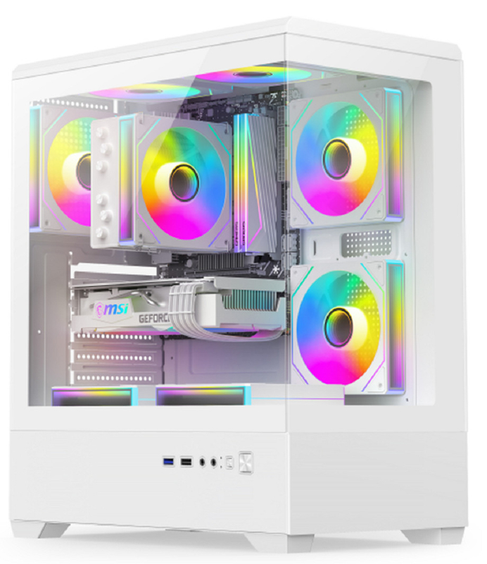 Volledige grootte compatibele architectuur ondersteunt E-ATX/ATX moederborden 330mm grafische kaarten 240mm bovenop gemonteerde waterkoeling Net Computer Case