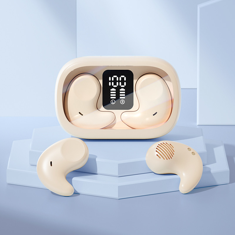Eenvoudig oor 5,7 × 3,7 × 2,4 cm, lichtgewicht en dun Geen in-oor ontwerp voor comfortabele zijkant slapen functies HIFI Surround Sound