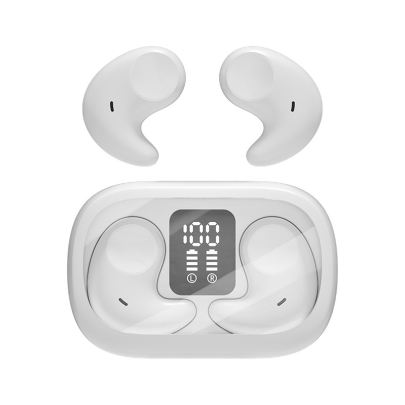 Eenvoudig oor 5,7 × 3,7 × 2,4 cm, lichtgewicht en dun Geen in-oor ontwerp voor comfortabele zijkant slapen functies HIFI Surround Sound