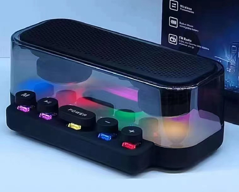 10W Power Black Bluetooth-luidspreker met 2400mAh/1200mAh/800mAh batterijen Ondersteunt TF/FM-afspelen en 32GB geheugenkaart