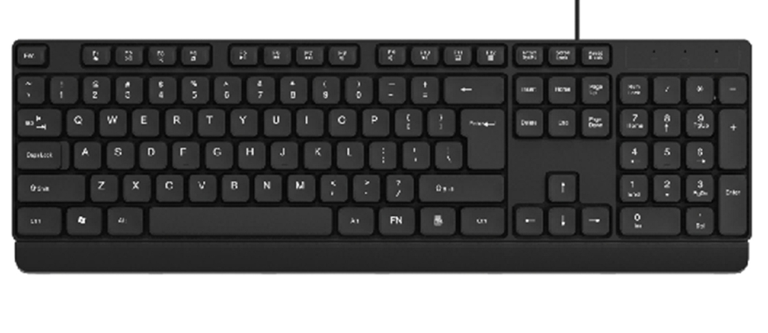 104-toets Kabeld Multimedia Keyboard Zwart Waterdicht HIPS Plastic USB Plug-and-play Aanpasbaar Logo Printing Muis 1200DPI ABS Shell