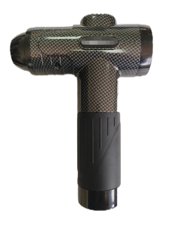 Aanpasbaar 1-9 versnellingswaarde 60W motor draagbaar massageterapie pistool met ergonomisch ontwerp en 10 massagekoppen
