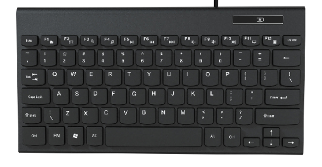 79-key waterproof keyboard, ultra-thin at 14.87mm, with carbon film keys and HIPS material. Supports logo customization