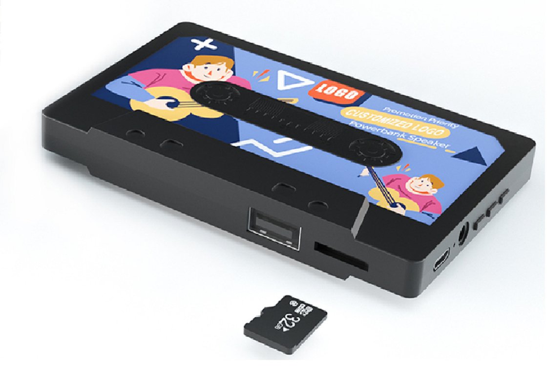Bluetooth 5.0 TF-kaart FM-radio ondersteunt 32 GB geheugenkaart 19 mm Volfrequente luidspreker Minimalistische zakelijke stijl
