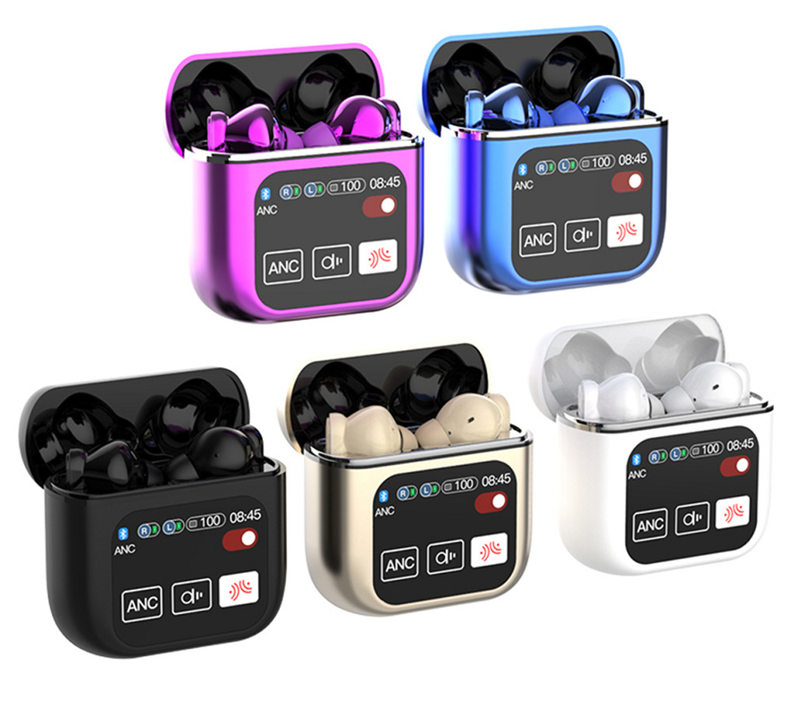 ETEK TWS-oordopjes met ANC & ENC 400mAh oplaadkas F10-driver en Bluetooth met lage vertraging voor meeslepend gamen en muziek