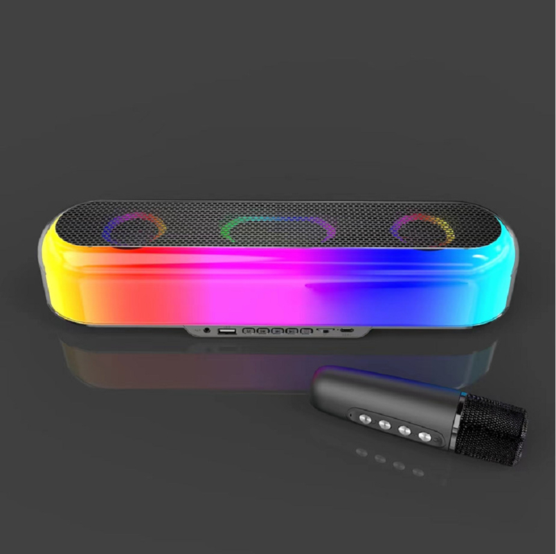 10W RMS Power 52mm Luidspreker 1500mAh Batterij Ondersteunt Bluetooth TF Card tot 32GB FM Radio Kleurrijke LED-lichten