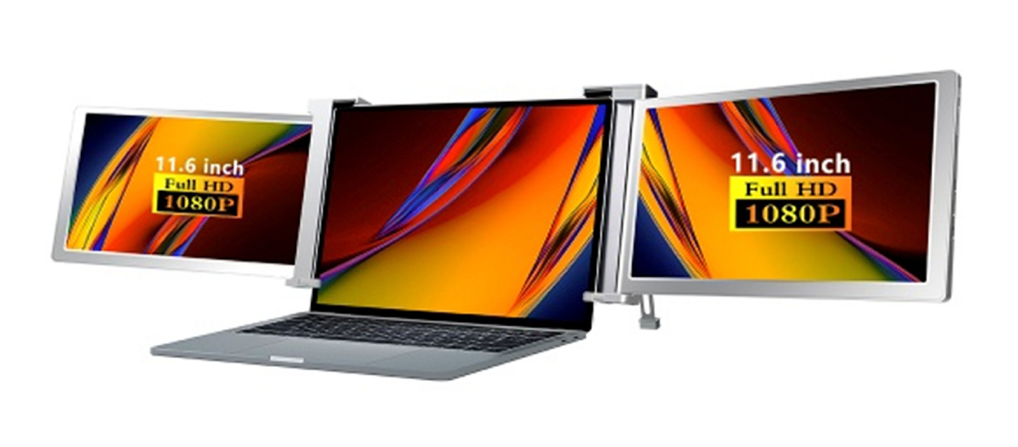 Drie-scherm Productiviteit Entertainment FHD Computer Monitor Met een 25,3 mm dunne display Full HD IPS 1920 × 1080 HDR ondersteuning