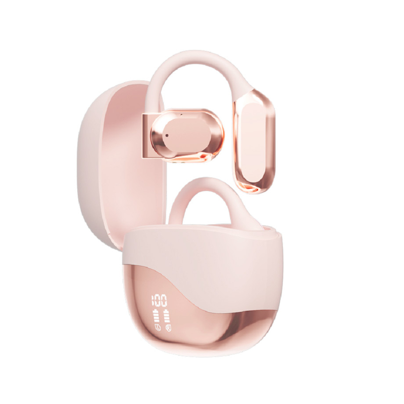 Bluetooth 5.4 oortelefoon met 10-meter bereik tot 8-9 uur per gesprek 300mAh oplaadkas biedt extra stroom voor woonwerk enz.