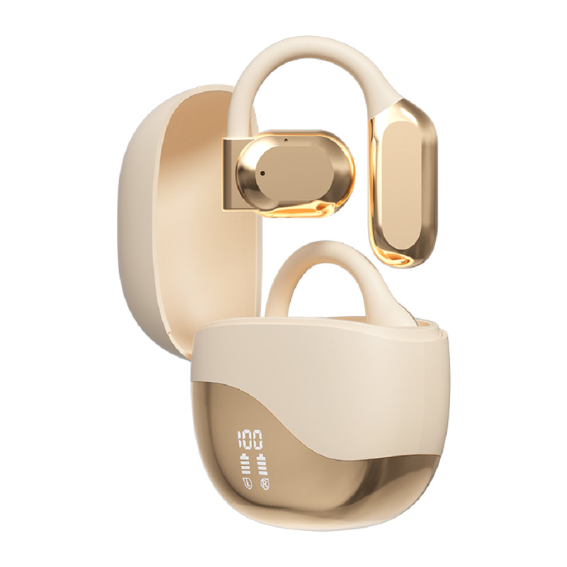 Bluetooth 5.4 oortelefoon met 10-meter bereik tot 8-9 uur per gesprek 300mAh oplaadkas biedt extra stroom voor woonwerk enz.