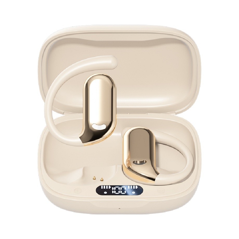 Bluetooth 5.4 TWS Earbuds F14 koperen ring luidspreker, AAC/SBC, 6H Playtime & 200mAh Charging Case