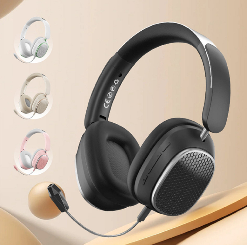 Bluetooth 5.3 koptelefoon, 400mAh batterij, 8-uurs afspelen, 200-uurs standby, 40mm driver, 18dB ANC