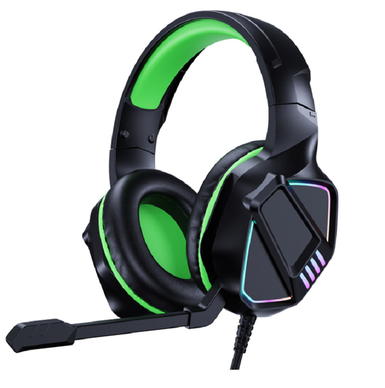 Spel-headset, Φ50mm luidspreker, 32Ω-impedantie, 3,5mm dual plug + USB, 2m kabel, -55dB gevoeligheid