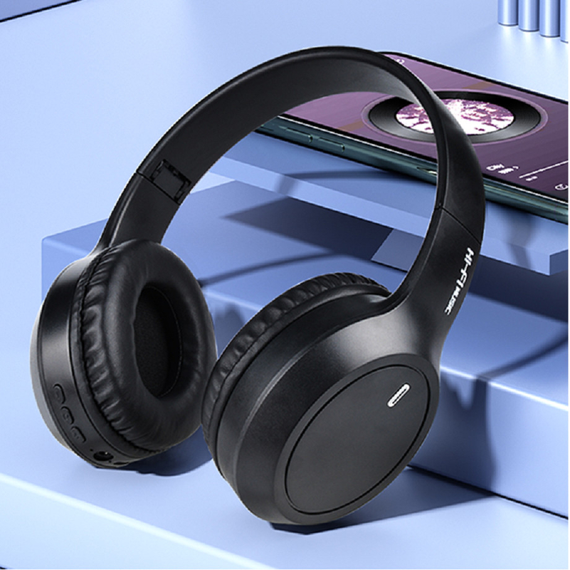 Bluetooth koptelefoon, Bluetooth 5.3, 150mAh batterij, 40mm luidspreker, 105dB gevoeligheid.