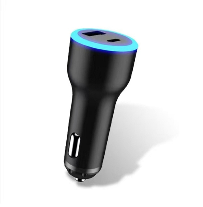Ondersteunt USB-C PD 65W 20V/3.25A Laptop Fast Charging+USB-A QC 18W ABS+PC Branddicht Materiaal Blauw LED Indicator Light