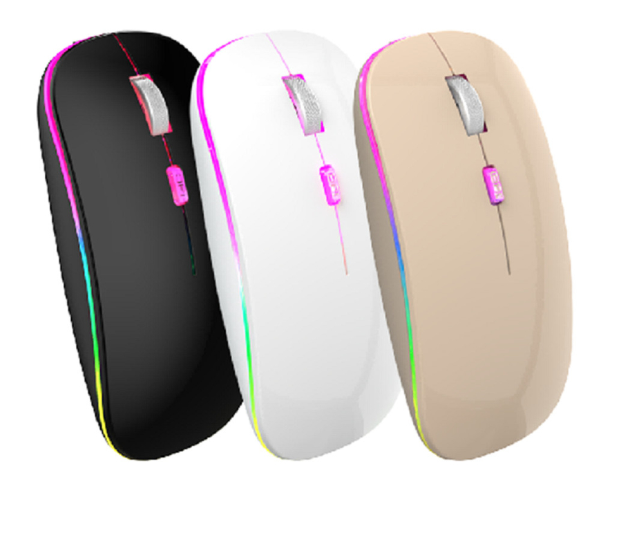 2.4G Bluetooth Muis met Windows en IOS 4 Precisie Knoppen Muis 1600DPI Tracking Oplaadbare Lightning Muis