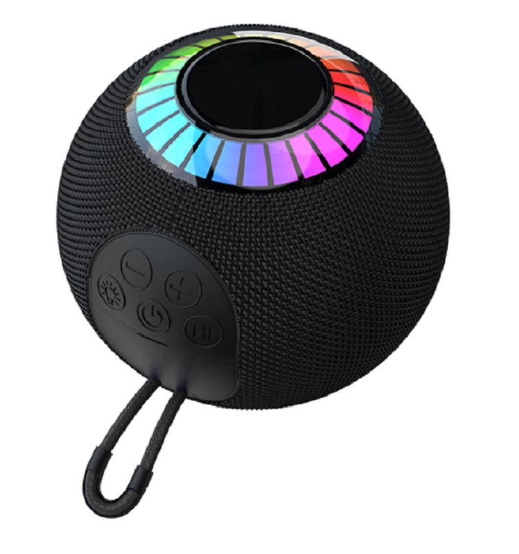 Bluetooth 5.3 Draagbare Luidspreker Met RGB Verlichting 1200mAh Batterij Type-C Opladen Tot 6 uur Afspeeltijd Ondersteunt AUX / TF / FM / USB