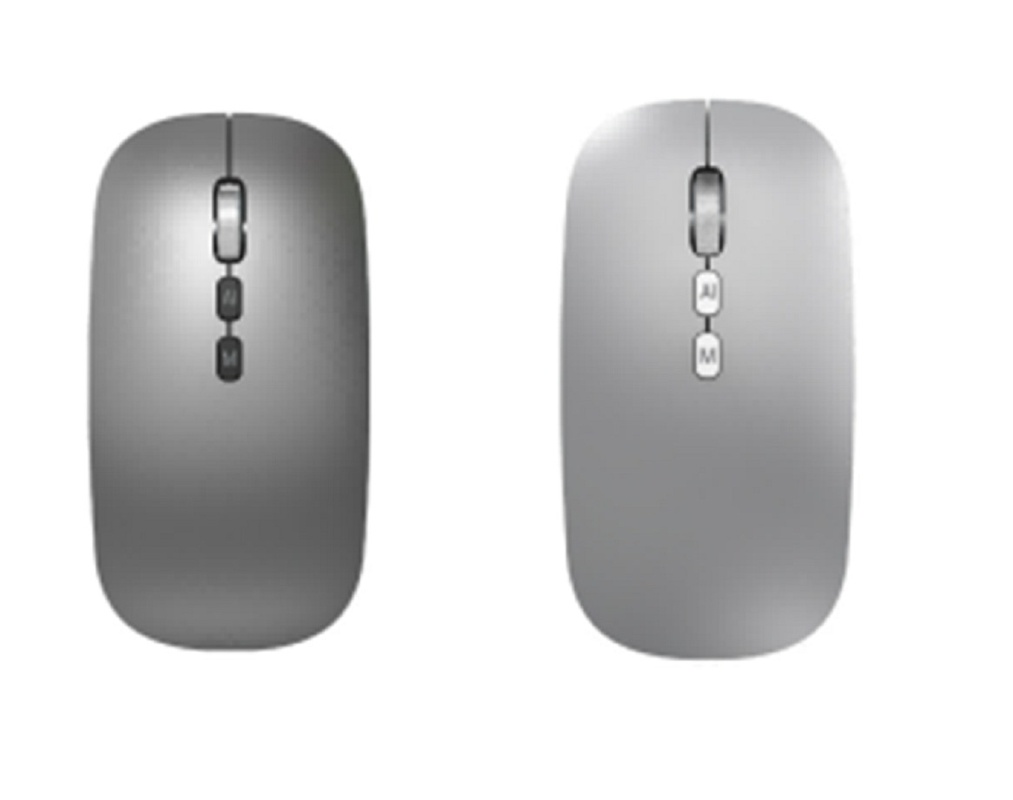 2.4G Draadloze en Bluetooth AI Muis Verstelbare DPI-instellingen 800/1200/1600 Levensduur van maximaal 5 miljoen klikken.